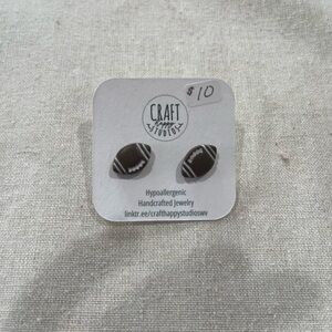 Football Stud Earrings